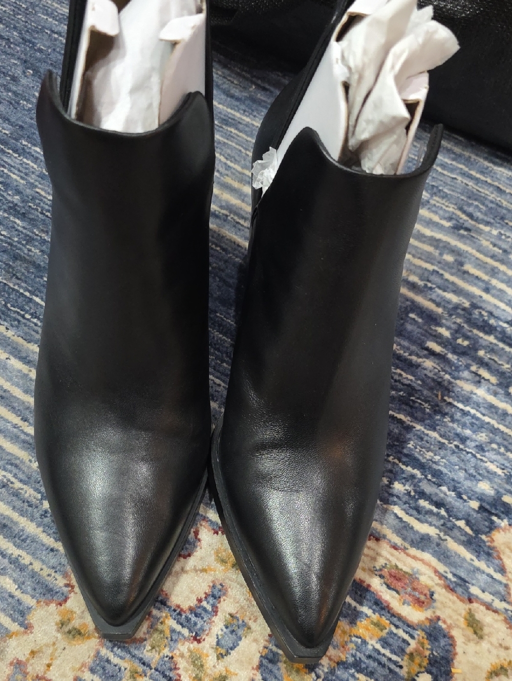 Vince Camuto Black Pointed Toe Women’s Ankle Boots